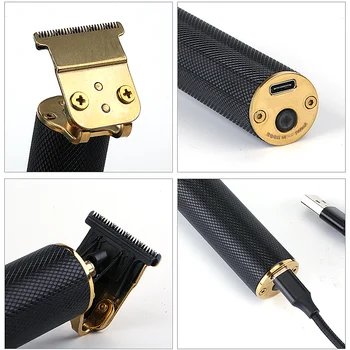 USB Polnilne Profesionalne frizerske Clipper Barber Lase Rezanje Brado Brivnik Rob Opisuje, Striženje Moških Hair Styler za Orodje