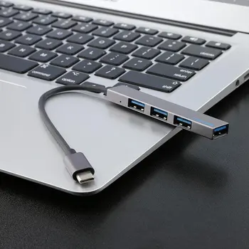 USB Tip-c Adapter 4 v 1 Pretvornik Splitter Multifunkcijski USB 3.1 Hub Elektronika Dodatki