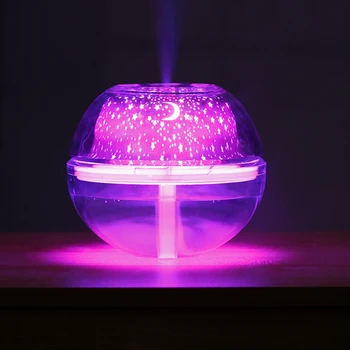 USB vlažilnik 500 ml zraka vlažilnik Namizje Aromo difuzor ultrazvočno megle maker LED nočna lučka za dom Kristalno noč lučka