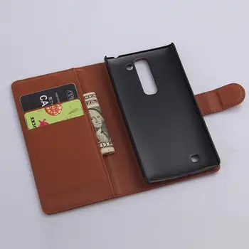 Usnja Flip Case Za LG G4C Denarnice za Kartico sim Telefon Primeru Za LG Magna H502 H502F H500F LGG4C G4 C Mini H525N H522Y Zadnji Pokrovček