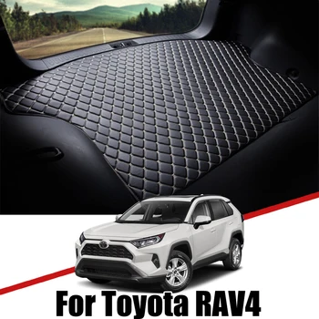 Usnje Prtljažniku Avtomobila Mat za Toyota RAV4 2005 ~ 2020 XA30 XA40 XA50 Preprogo Rep Tovora Linijskih Boot Pad 2019 2018 2017 2016