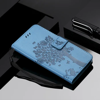 Usnjena torbica za Fundas Nokia 1 Plus Kritje za Nokia 1 3.1 7.1 8.1 Plus 3.2 4.2 3D Drevesa Primeru Denarnice Flip Magnetni Telefon Primerih