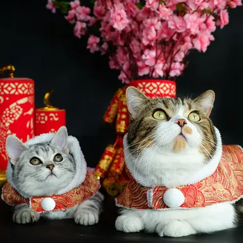 Ustvarjalne Lep Mačka Oblačila Božič Kitajski Oblačila Sphynx Mačka Oblačila Pet Moda Ubranka Dla Kota Hišnih Dodatki YY50CT