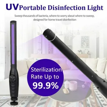 UV Dezinfekcija Lučka Palico Prenosni Ročni Ultravijolično Sterilizacijo Luč Stick USB za Polnjenje UV proti klicam