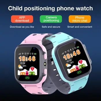 V16 Življenje Nepremočljiva Telefon Watch Kartice Pametno Gledati Otrok, ki je Gledal z utripajoča Lučka GPS za določanje Položaja