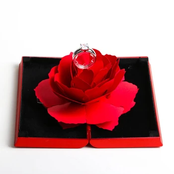Valentinovo darilo nove višji zložljive black box rdeč krog rose nakit polje darilo za rojstni dan