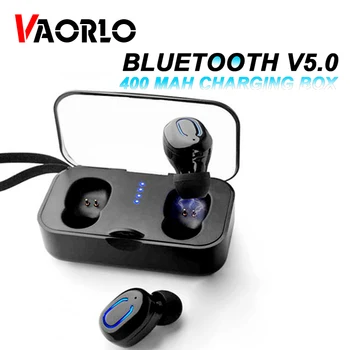 VAORLO 5.0 Binaural Klicanje Podjetja TWS Bluetooth Slušalke Res Brezžične Stereo Glasba Šport Slušalka Slušalke Za Šef Voznik Moški