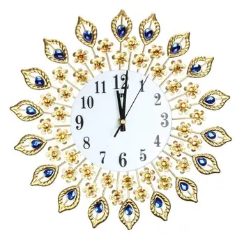 Velik človek, stekleni mozaik watch razkošno dnevno sobo dekoracijo kovinskih ura dekorativni gospodinjski umetnosti stenske ure sodobno oblikovanje