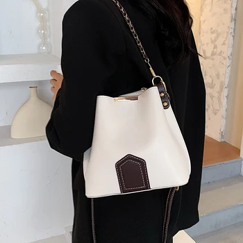 Verige Tote Vedro Vreča 2021 Moda New Visoke kakovosti PU Usnja Ženske Oblikovalec Torbici Potovanja Ramenski Messenger Bag