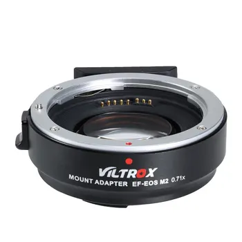 Viltrox EF-EOS M2 Osrednja Reduktorjem Booster Adapter Auto-focus 0.71 x za Canon EF, nastavek objektiva za EOS M fotoaparat M3, M6 M5 M10 M100 M50