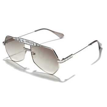 Vintage Velik Okvir Letalstva sončna Očala Moških 2020 Luksuzne blagovne Znamke Retro Prevelik Kovinska sončna Očala Ženske Ocean Leče za Očala UV400