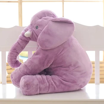 VIP 40/60 cm Plišastih Slon Blazino Mehko Polnjene Igrače Slon za Otroška Spalna Nazaj Blazine za Malčke Blazino Otroci Lutka