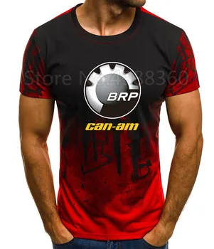 Visoka kakovost 2019, za Moške blagovne Znamke Oblačil NOVE Can-Am T-shirt poletje kratka sleeved majico CAN-AM BRP kul T-Shirt