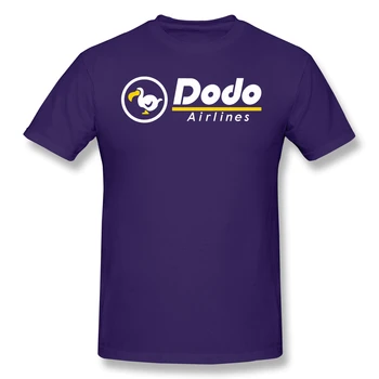 Visoka Kakovost O-Vratu 100 Bombaž Dodo Airlines Slim Fit T-shirt živali, ki prečkajo nova obzorja kratek rokav
