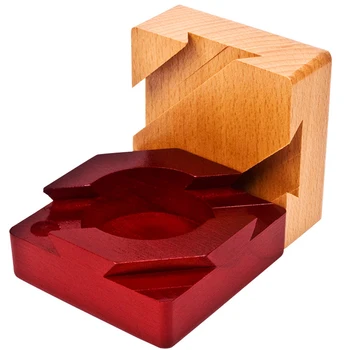 Visokokakovostne Lesene Magic Box Puzzle igra Luban Zaklepanje Igrače Za Otroke, Odrasle, Izobraževalne Igrače, Ustvarjalne Možganov Teaser Igre