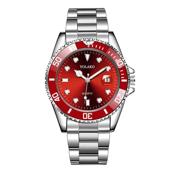 Voda duha lupo koledar priljubljena svetlobna znanih blagovnih znamk za moške Swiss watch jekla pasu zložljiva sponke quartz uro
