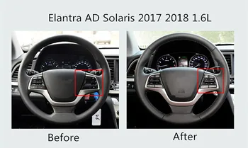Volan Gumb Za Hyundai Elantra OGLAS Solaris 2017 2018 1.6 L Gumbi Bluetooth Telefon Križarjenje Nadzor Glasnosti .