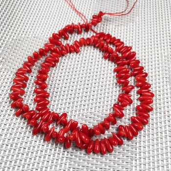 Vroče prodaje spusti oblikovan koralni kroglice rdeče 3x7mm lep nov Čar koralni kroglice naredi sam, zapestnico, ogrlico, nakit, izdelava