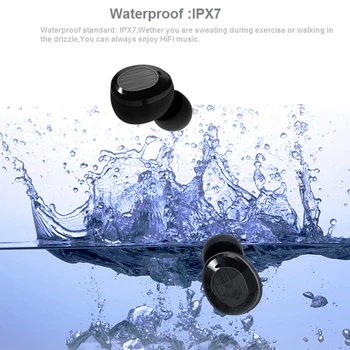 WA10 TWS nepremočljiva bluetooth čepkov Brezžične Slušalke Stereo Slušalka IPX7 Slušalke S Polnjenjem Polje