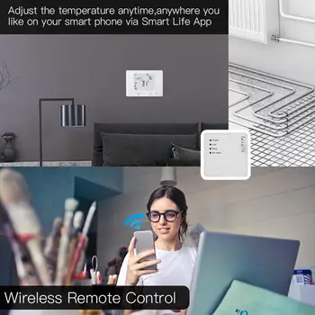WiFi Smart Termostat Steni Visijo Plinski Kotel za Vodo Električno Talno Ogrevanje Temperaturni Regulator Delo z Alexa googlova Domača stran