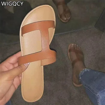 WIGQCY 2020 Nov ženski Modni Sandali Divje Dame Copate Vroče Usnje Zunanji Plaži Čevlji Ženske Copate zapatos de mujerD556