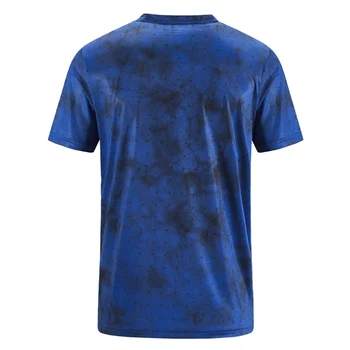 WWKK Quick Dry Stiskanje Moške Kratek Rokav T-Majice, ki Teče Majica Fitnes Tesen Tenis Nogomet Jersey Telovadnici Demix Šport