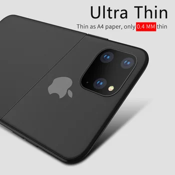 X-Ravni Jasno Primeru Za iPhone 11 Pro Max Ultra Tanko PP Telefon Nazaj Kritje Za iPhone 11 Pregledni Primeru iPhone 11 Pro Coque