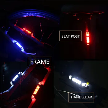 X-TIGER Kolo Svetlobe USB Polnilne Varnost Opozorilo Sedežna Kolesarska Luč IPX5 Nepremočljiva MTB Krmilo Kolesarske Luči Zadaj