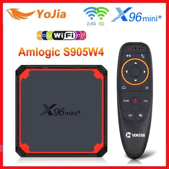 X96 Mini Plus Amlogic S905W4 TV Box Android 9.0 Quad Core Dual Wifi 4K Set Top Box za Google Voice, Youtube X96Mini Media Player