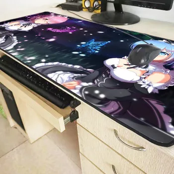 XGZ Rem Re Nič Anime Dekle, Veliki Gaming Mouse Pad PC Računalnik Gamer Mousepad Desk Tabela Mat Zaklepanje Rob za CSGO LOL Dota