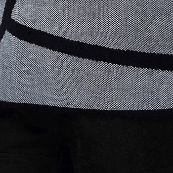 XJXKS Novo 2020 ženske, puloverji in puloverji; krog vratu dolgimi rokavi pulover pulover za gospo; geometrijske pleteni pulover