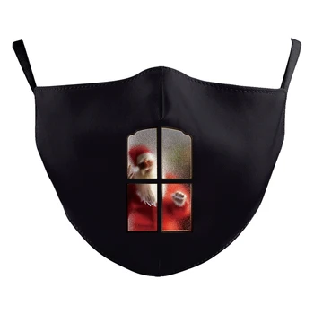 Xmas Darila Otroci Natisnjeni Maske Vesel Božič Masko za Odrasle Zaščitna PM2.5 Filtri Masko Stroj Usta Žarilna Pokrov