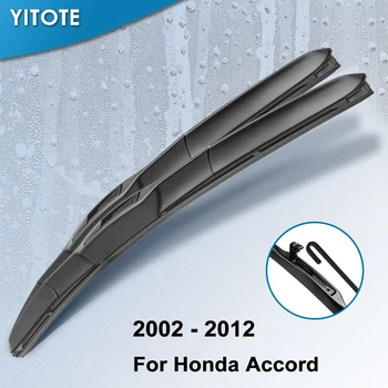 YITOTE Hibridni Metlice Brisalcev za Honda Accord Evropi / Japonska Model fit kavljem Model Leta od 2002 do 2012
