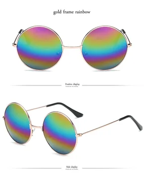 Yoovos 2021 Moda Okrogla sončna Očala Moških Candy Barve Klasično Kovinsko Retro sončna Očala Ženske UV400 Oculos De Sol Masculino