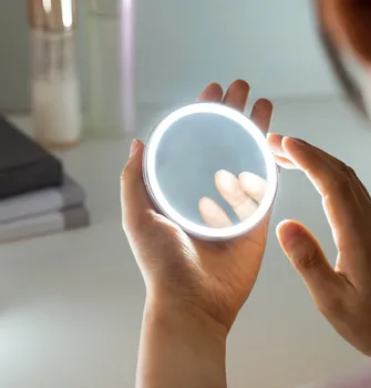 Youpin Jordan&Judy HD LED Ličila Ogledalo Color Light Mini Prenosni Touch Kontrole za Zaznavanje Kozmetično Ogledalo Lepoto Ličila Orodje