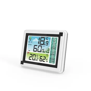 YUIHome Napoved 433MHz Zaprtih prostorih, na Prostem Zaslonu na Dotik Brezžične Vremenske Postaje Barvni LCD-HTN Zaslon IPX4 Termometer, Higrometer