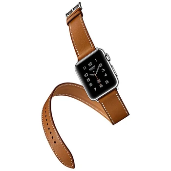 Za Apple Watch 6 Band Resnično Swift Usnje Apple Watch Pašček, Dvojni Single Tour Trak Zapestnica za iWatch 5 4 3 2 1 Manžeta