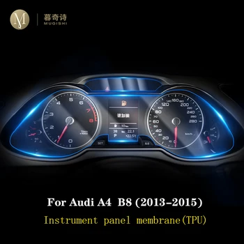 Za Audi A4 B8 2013 14 Avtomobilske notranjosti armaturne plošče membrane LCD zaslon TPU zaščitna folija za dekoracijo Anti-scratch