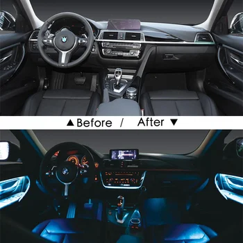 Za BMW 7 series dekorativni auto okoljske svetlobe led trak za avto F01/F02/F03/F04/G11/G12 iskanje Co-pilot svetlobe avto dodatki