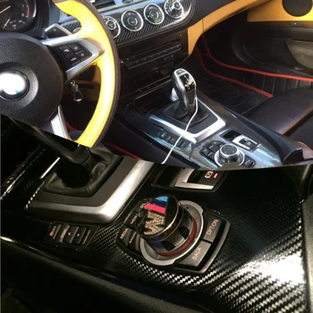 Za BMW Z4 E89 2009-2016 Notranje zadeve Centralni Nadzorni Plošči Vrata Ročaj 3D/5D Ogljikovih Vlaken Nalepke Nalepke Avto styling Accessorie
