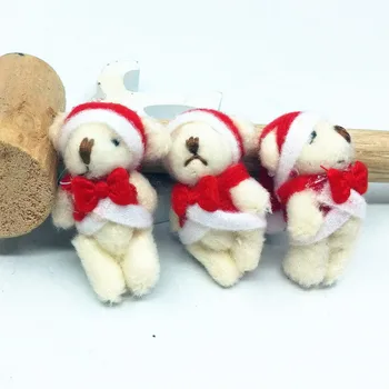 Za Božično Darilo 4.5 CM 5pcs/veliko pp bombaž otrok igrače, pliš lutka mini majhen medvedek šopke medved za poroko doma lutka
