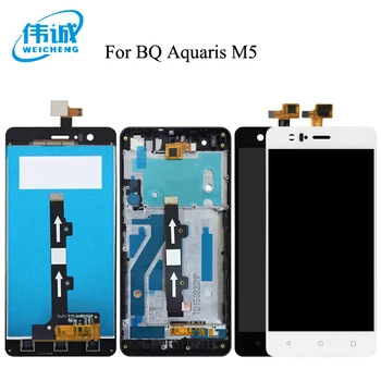 Za BQ Aquaris M5 LCD Zaslon Z Zaslonom na Dotik Zaslon Za BQ M5 Digitzer Montaža Z Okvirjem+Orodja Za BQ M5 LCD Panel Tactil