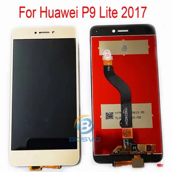 Za Huawei P9 lite 2017 LCD zaslon p8 lite 2017 zaslon na dotik z okvirjem skupščine Zamenjava rezervnih delov