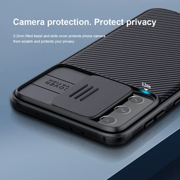 Za Samsung Galaxy S21 Ultra Primeru CamShield Fotoaparat Varstvo Primeru drsni Pokrovček Za Galaxy S21 Plus Nillkin