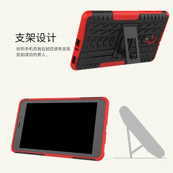 Za Samsung galaxy Tab A 8.0 2017 primeru za SM - T380 T385 Tablet Oklep primeru TPU+PC Shockproof Stojalo Pokrov capa