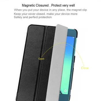 Za Samsung Galaxy Tab A 8.0 SM-T350 T355 P350 P355C Pokrov Stojala Pu Usnje tablet Auto Wake/Spanja Primeru+zaščitna folija+Pen