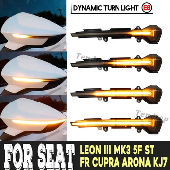 Za Seat Leon III Mk3 5F ST FR Cupra Arona KJ7 Dynamic LED Vključite Signal Blinker Strani Ogledalo Flasher Luči