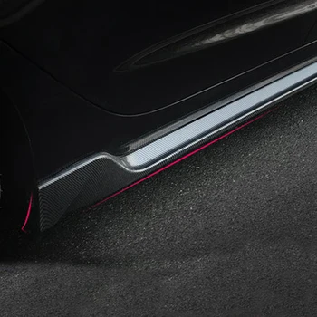 Za Tesla model 3 2017-2020 Strani Telesa Krila Komplet Zajema Trim Okvir ABS materiala Ogljikovega Avto Accessorie Auto Styling