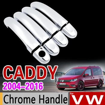 Za VW Caddy 2004 - 2016 2K Krom Ročaj Kritje Trim za Volkswagen 2005 2007 2009 2011 Pribor Nalepke Avto Styling
