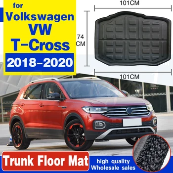Za VW T-Cross 2018 2019 2020 Zadaj Prtljažnik Tovora Mat Pladenj Boot Linijskih Tla Preproga Protector Ploščica